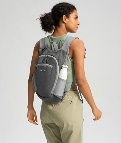 10L Small Hiking Backpack Travel Daypack Lightweight Packable Back Pack for Women Men(Iron Grey)