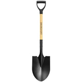 Shovel for Digging Round Point Garden 41 Inch D Wood Handle Steel Blade