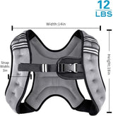 Weighted Vest Weight Vest for Men Women Kids Weights Included, Body Weight Vests Adjustable for Running, Training Workout, Jogging, Walking