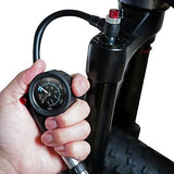 BV Mini Bike Pump Portable Frame Pump, Air Ball Pump Inflator with Ball Pump Needles, Fits Presta & Schrader- Smart Valve