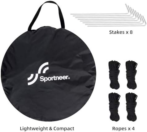 Sportneer Sports Tent, 1 Person Tent Sports Tents for Parents for Cold Day Lightweight Portable Pop Up Tent for Sports Event, Protection from Cold Wind and Rain