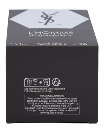 L'homme Eau De Toilette Spray For Men By Yves Saint Laurent - 3.3 oz