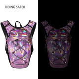 Reflective Hydration Backpack, Hydration Pack - Water Backpack with 2L/3L Hydration Bladder, Essential for Festivals - Rave Hydration Pack for Hiking, Running, Cycling, and Festivals