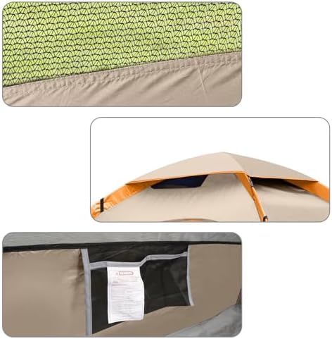 UNP Camping Tent 2/3/4/6 Person Dome Tent, Easy to Set Up for Camping, Lightweight Camping Tent, Portable Camping Tent for Outdoor and Backpacking Beaches
