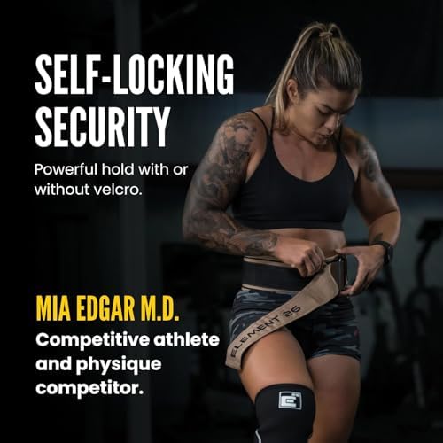 Self-Locking Weight Lifting Belt - Premium Weightlifting Belt for Serious Functional Fitness, Weight Lifting, and Olympic Lifting Athletes - Lifting Support for Men and Women - Deadlift Training Belt