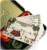 Knot Tying Kit | Camping & Outdoor Knots Edition - by The Bear Essentials Outdoors with Waterproof Knot Cards | for Survival, Camping, Backpacking, Hiking & Scouts