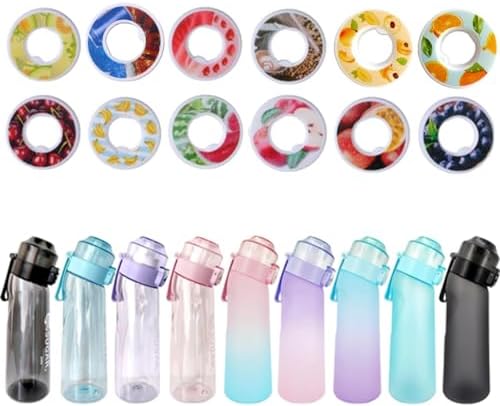 12 PCS Flavor Pods for Air Water Bottle,Compatible with 650ML Scent Water Bottle with Air Water Flavour Pod