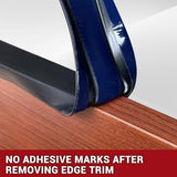 Rubber Edge Trim, 3/4" Self Adhesive Flexible U Channel Edge Protecter, EPDM Material Big Size Deep U Channel Gasket for Plywood, Tables, Desks, Cabinets, Black Color, 20Ft