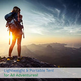 2 Person Camping Tent with Rain Fly and Carrying Bag - Lightweight Outdoor Tent for Backpacking, Hiking, or Beach Use by Wakeman Outdoors