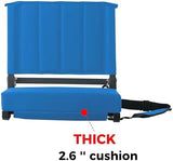 SPORT BEATS Stadium Seats with Back Support Bleacher Chairs with Back and Cushion Thick Padded Bleacher Seats Includes Shoulder Strap