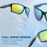 KastKing Osage Polarized Sport Sunglasses for Men and Women, Ideal for Driving Fishing Cycling Running, UV Protection