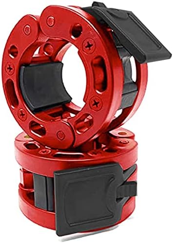 Clout Fitness Olympic Barbell Clamps Collars Quick Release Pair of Locking Weight Clips Fit 2 Inch Barbell for Weightlifting