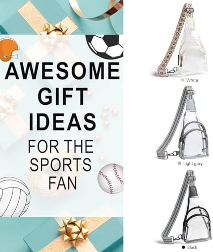 Clear bags Stadium Approved Crossbody Sling Bag Fanny Pack Backpack Purses for Women Men Belt bag for stadium events