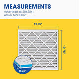Aerostar 20x20x1 MERV 13 - 6 Count - Pleated HVAC, Furnace & Air Conditioner Filters - Removes Bacteria, Dust, Cold & Flu Germs, Lint, Mold, Pet Dander, Allergy-Causing Pollen, Smog, Smoke & Viruses
