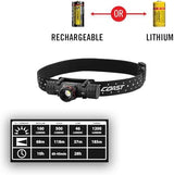 Coast XPH30R 1200 Lumen USB-C Rechargeable Dual Power Headlamp with Twist Focus Beam and Magnetic Base