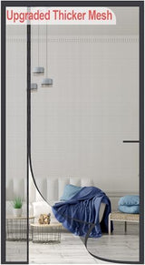 Upgraded Magnetic Screen Door Thicker 255g/㎡ Reinforced Mesh,Reversible Left Right Side Opening,Fit Door Size 38 x 82 Inch,Retractable Door Screen Magnetic Closure,Door Curtain for Single Front Door