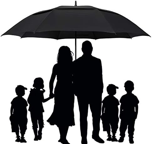 G4Free 47/54/62/68 Inch Automatic Open Golf Umbrella Oversize Extra Large Double Canopy Vented Windproof Waterproof Stick Umbrellas