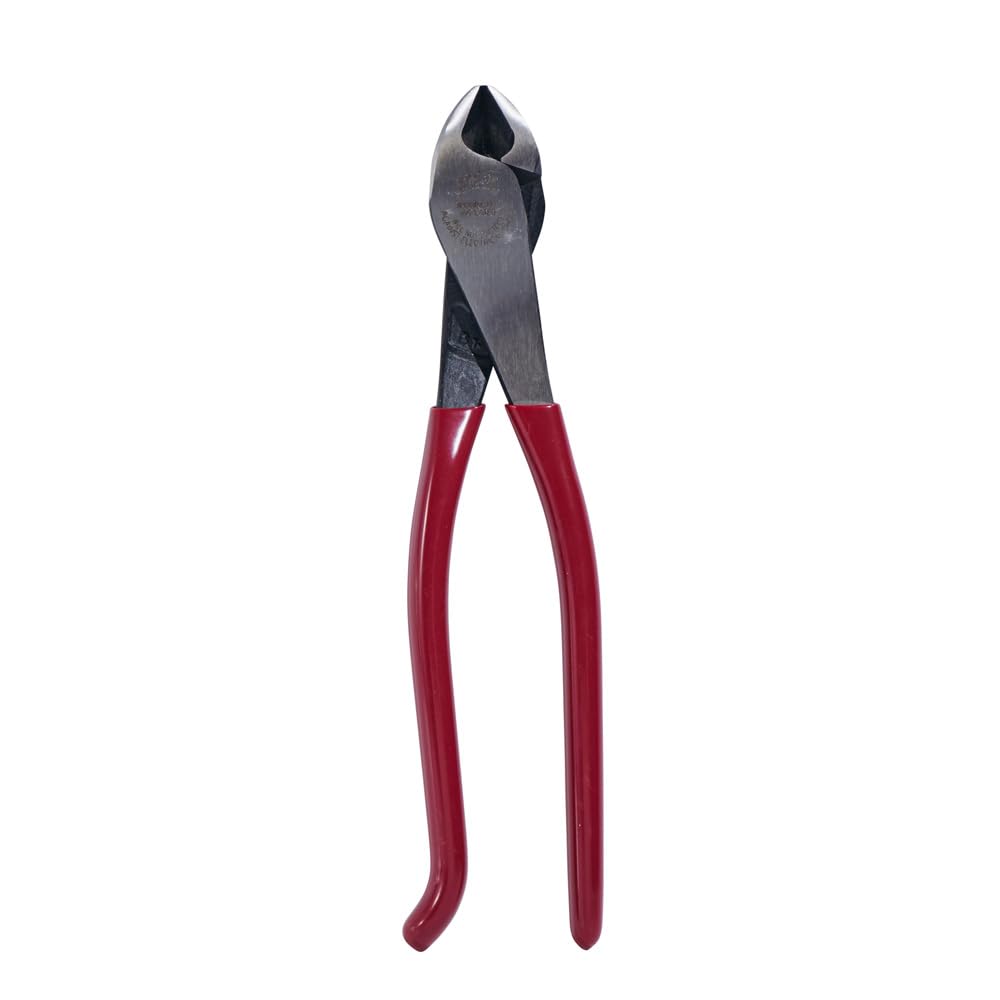 Klein Tools D248-9ST Diagonal Cutting Pliers, Made in USA, Ironworker's Diagonal Cutters with High Leverage Design, Works as Rebar Cutter and Rebar Bender, 9-Inch