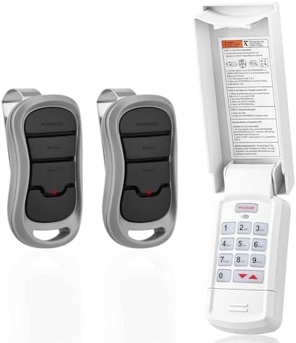for Genie Garage Door Opener Keypad and Remote,Compatible with All Genie/Overhead Garage Door Openers, for Model GK-R 37332R OKP-BX GK-BX GWKP, GWK-IC, ACSDG, ACSDA1, ACSD1G, B8QACSDA, B8QACSDA1
