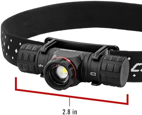 Coast XPH30R 1200 Lumen USB-C Rechargeable Dual Power Headlamp with Twist Focus Beam and Magnetic Base