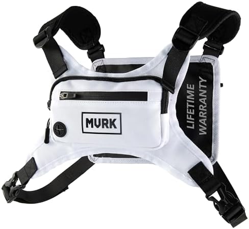 MVRK Water Resistant Chest Pack - Running Vest for Workouts, Running Phone Holder Extra Storage, Lightweight Running Pack