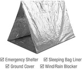 Swiss Safe Emergency Mylar Thermal Blankets + Bonus Space Blanket - Compact & Insulated for Cold Weather - Designed for NASA, Outdoor Camping, Survival, First Aid Car Kit - Silver, 25 Pack