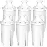 Fil-Fresh 6-Pack Replacements for Brita Water Filter, Pitchers and Dispensers, NSF 53&42 Certified to Reduce Cadmium, Mercury, Copper, Zinc, BPA free, Lasts 2 Months or 40 Gallons