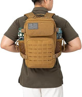 QT&QY 25L/35L/45L Military Tactical Backpack For Men Molle Daypack 3 Day Bug Out Bag Hiking Rucksack With Bottle Holder