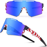 Ukoly Cycling Sunglasses for Men Women with 3 Interchangeable Lenses, Polarized Sports Sunglasses, Baseball Sunglasses
