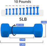 Portzon Weights Dumbbells 10 Colors Options Compatible with Set of 2 Neoprene Dumbbells Set,1-15 LB, Anti-Slip, Anti-roll, Hex Shape