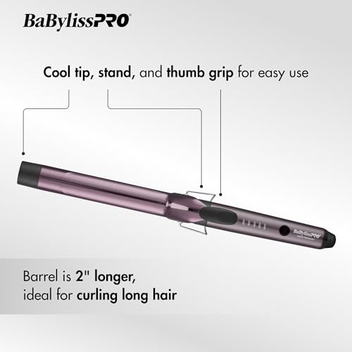 BaBylissPRO® Nano Titanium™ Limited Edition Purple 1.25 Inch Extended Barrel Hair Curling Iron