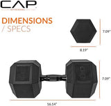 CAP Barbell Coated Hex Dumbbell Weight | Multiple Options