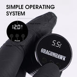 Dragonhawk Wireless Tattoo Gun Kit Atom Pen Machine Complete Tattoo Kit Cartridges Needles Battery Power Supply for Beginner Artists