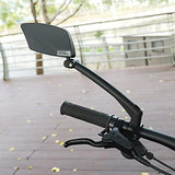 Handlebar Bike Mirror, Scratch Resistant Glass Lens, Ajustable and Rotatable Safe Rearview Bicycle Mirror