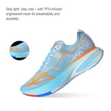 RUNNER MANNER Carbon Plate Running Shoes for Men – Cushioned, Lightweight, Breathable, Non-Slip Road Sneakers (US Size 7.5-11.5)