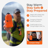Sierra Madre Emergency Sleeping Bag – Ultralight, Waterproof Mylar Thermal Bivy Sack Tent for Hiking, Bug-Out Bags, Survival Kits – Emergency Survival Space Blanket for Heat Retention 5 Pack