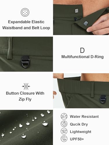 NORTHYARD Men's Casual Cargo Shorts Lightweight 9" Hiking Golf Work Quick Dry Camping Outdoor Travel Fishing with 7 Pockets