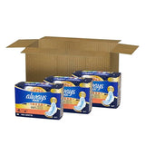 Always Maxi Overnight Pads with Wings, Size 4, Overnight, Unscented, 28 Count x 3 (84 Count Total) (Packaging May Vary)