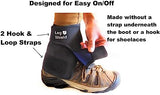 Low Gaiters - Hook & Loop Design for Easy On/Off - Neoprene Leg Gaiters for Hiking, Cross Country Skiing, Yard Work - Comfortable, Snug Fit (Pair)