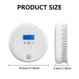 Battery Operated Carbon Monoxide Detector Alarm with Digital LCD Display, 85dB Warning Sound, LED Indicator Light, Portable CO Monitor for Home, Bedroom, Office, Hotel & RV Safety Protection