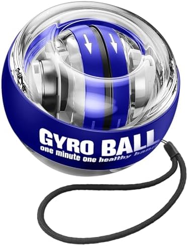 Wrist Trainer Ball Auto-Start Gyroscopic Forearm Exerciser Gyro Ball for Strengthen Arms, Fingers, Bones and Muscles