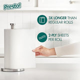 Amazon Brand - Presto! Flex-a-Size Paper Towels, 158 Sheet Huge Roll, 12 Rolls (2 Packs of 6), Equivalent to 38 Regular Rolls, White