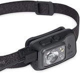 BLACK DIAMOND Spot 400-R Rechargeable LED Headlamp, Waterproof and Dimmable for Camping, Hiking, Running, Hunting, Work with Red Light Headlamp Mode