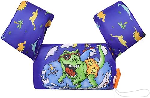 MoKo Toddler Swim Vest for Kids, 20-66 lbs, Arm Floaties with Adjustable Straps, Nylon Material, Swim Vest for Toddlers Learning to Swim
