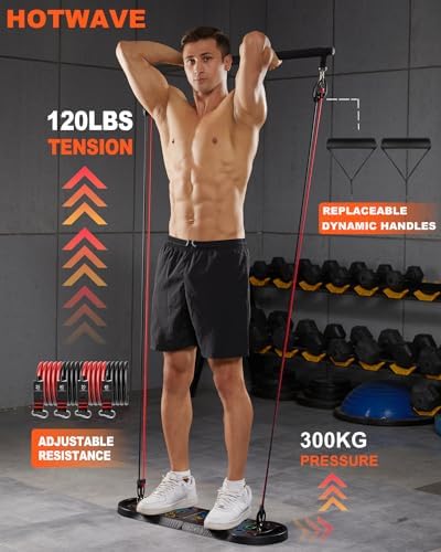 HOTWAVE Push Up Board Fitness, Portable Foldable 20 in 1 Push Up Bar at Home Gym, Pushup Handles for Floor. Professional Strength Training Equipment For Man and Women,Patent Pending