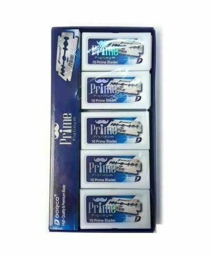 Dorco STP301 Prime Platinum Double Edge Blades 1,000 Blades