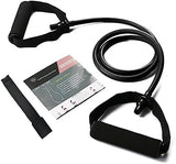 Resistance Bands with Handles, Single Resistance Bands, Exercise Bands with Handles, for Resistance Training, Physical Therapy, Home Workouts, Fitness, Pilates