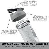 HELIMIX 2.0 Vortex Blender Shaker Bottle Holds upto 28oz | No Blending Ball or Whisk | USA Made | Portable Pre Workout Whey Protein Drink Shaker Cup | Mixes Cocktails Smoothies Shakes | Top Rack Safe