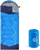 oaskys Camping Sleeping Bag - 3 Season Warm & Cool Weather - Summer Spring Fall Lightweight Waterproof for Adults Kids - Camping Gear Equipment, Traveling, and Outdoors