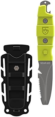 GEAR AID Akua Blunt Tip Paddle Knife with Serrated 3” Blade and Sheath